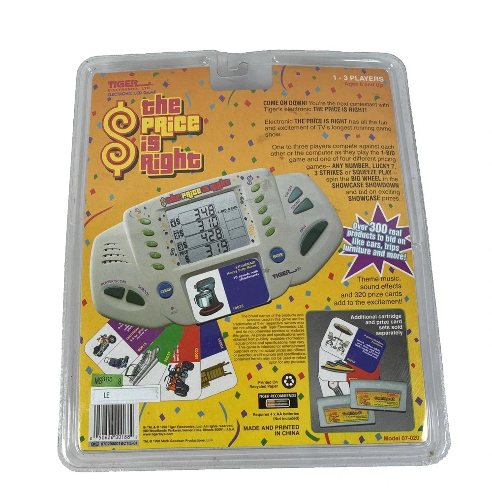 Vintage 1998 The Price Is Right Electronic Handheld Game - Tiger Electronics NIP